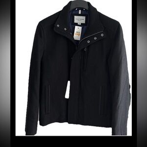 This NWT Cole Haan Signature Men's Wool Jacket Coat in size small iBlack